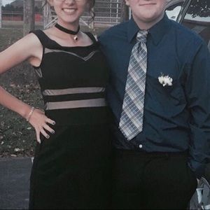 Simple Black Homecoming Dress